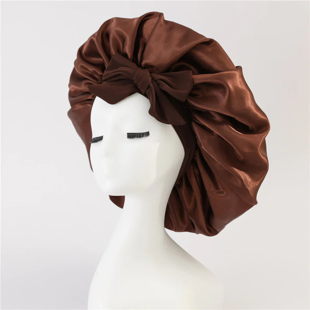 Silk Satin Bonnet – For All Hair Types
