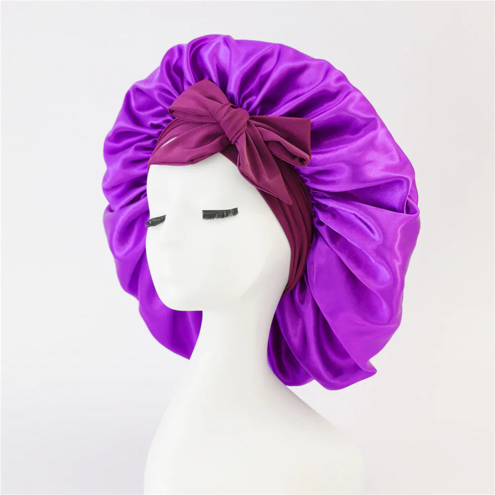 Silk Satin Bonnet – For All Hair Types