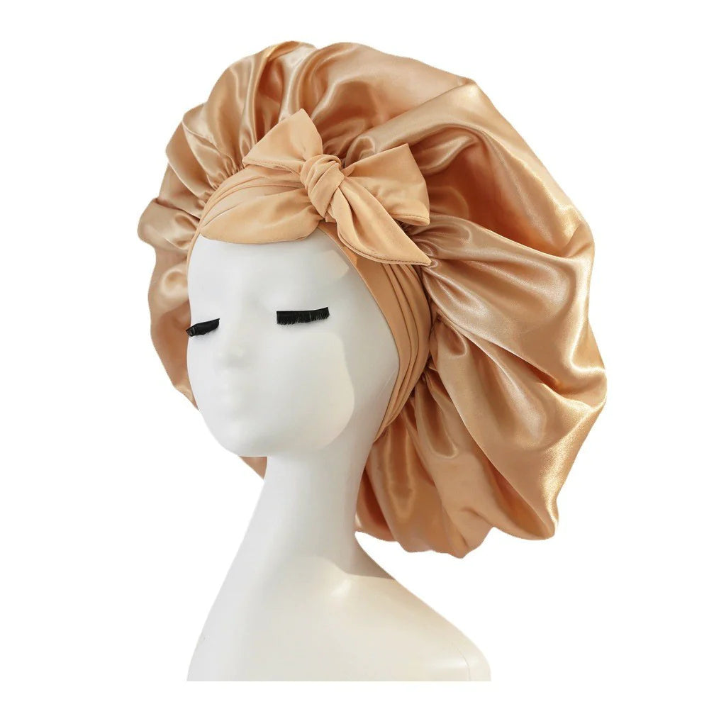 Silk Satin Bonnet – For All Hair Types