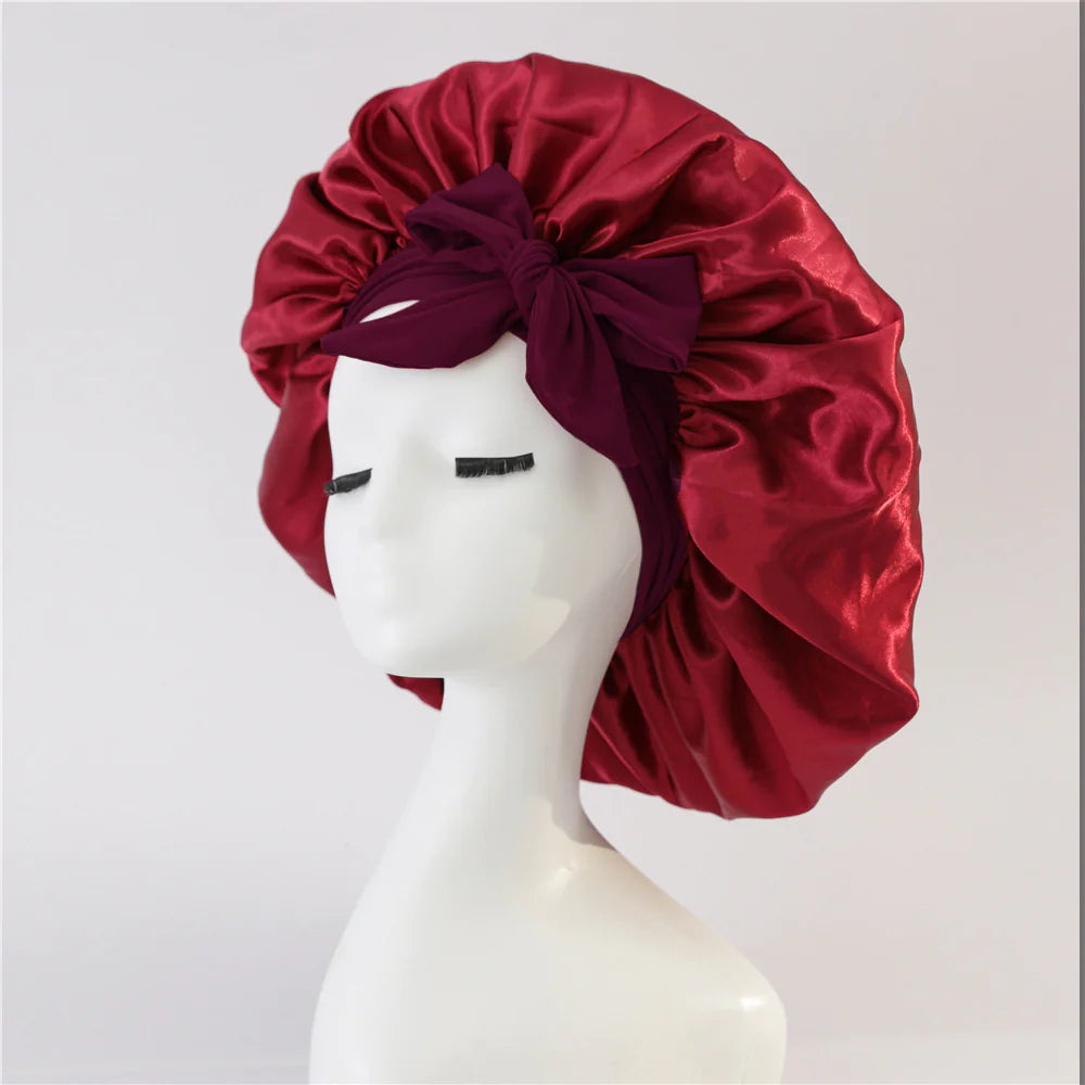 Silk Satin Bonnet – For All Hair Types