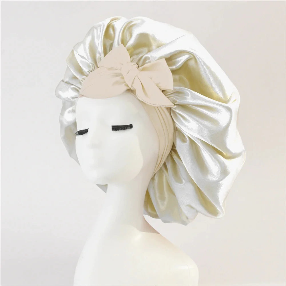 Silk Satin Bonnet – For All Hair Types