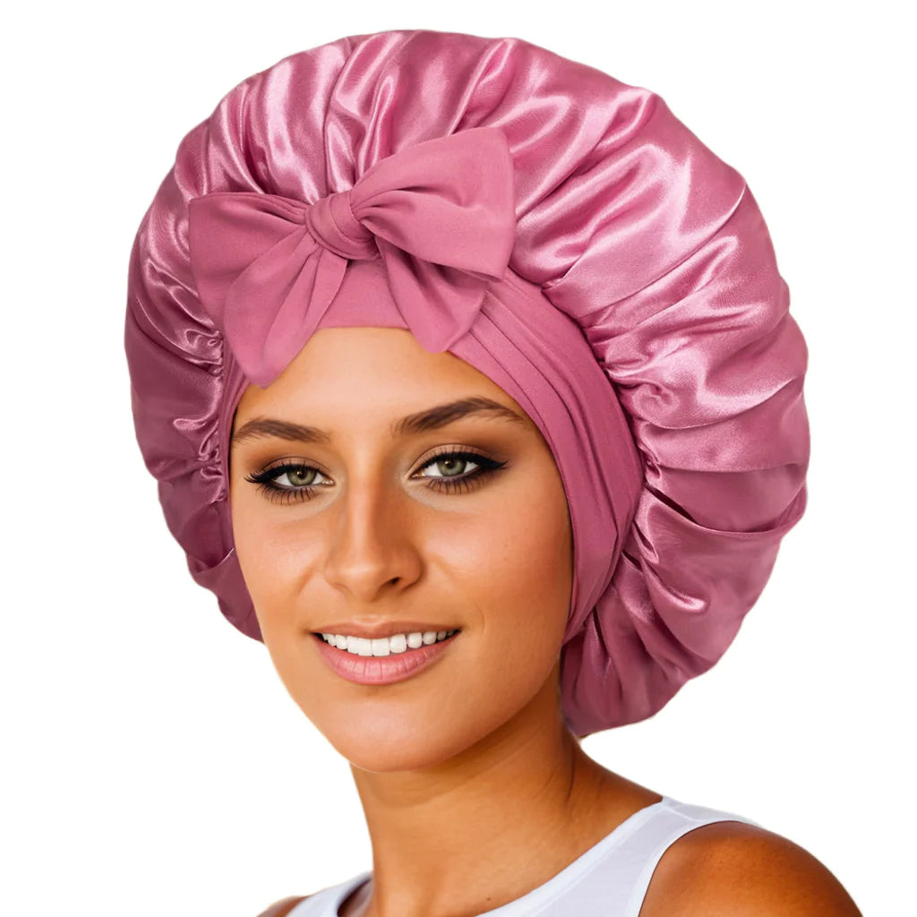 Silk Satin Bonnet – For All Hair Types