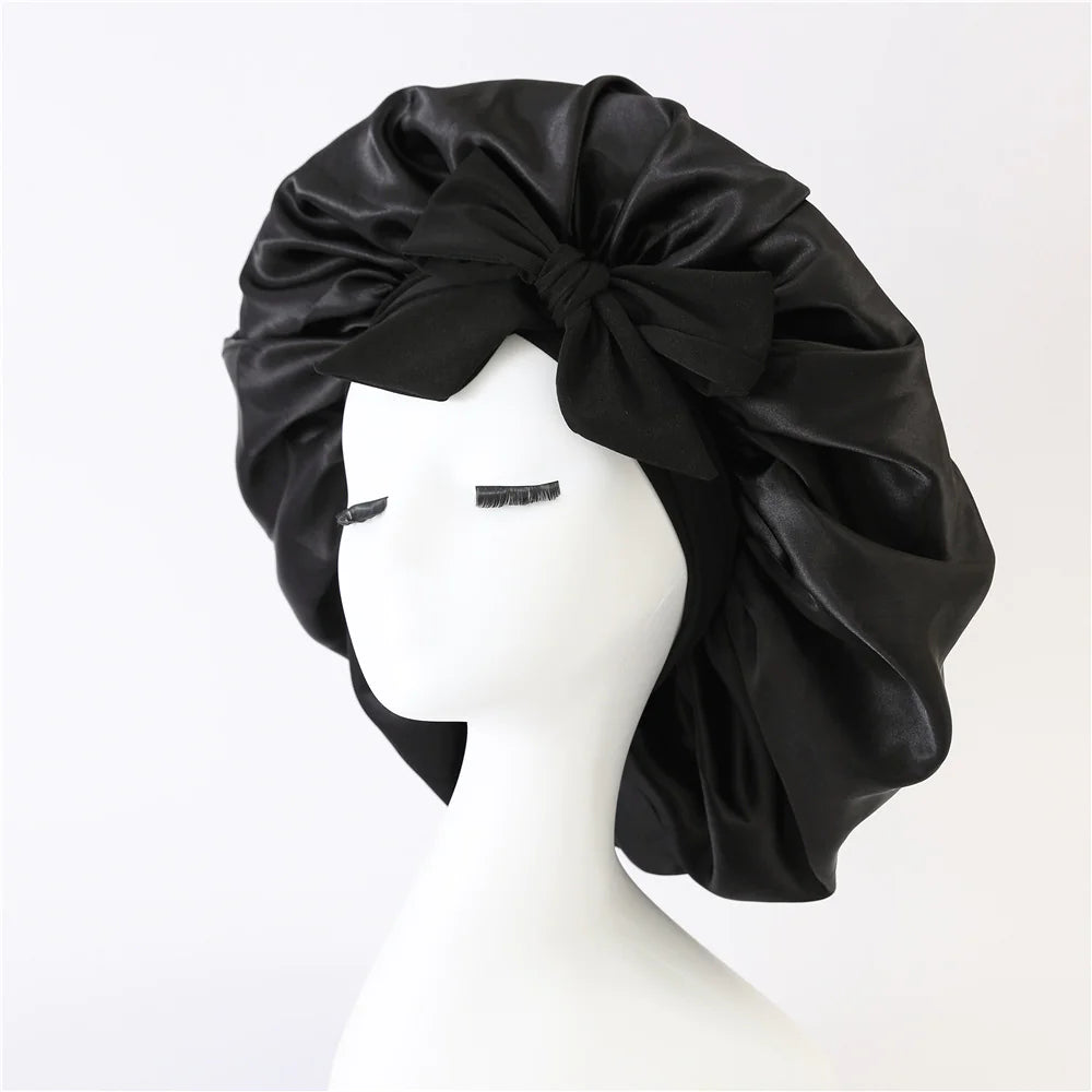 Silk Satin Bonnet – For All Hair Types