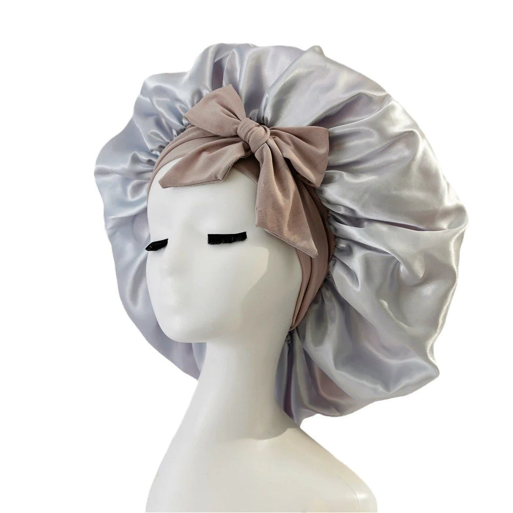 Silk Satin Bonnet – For All Hair Types