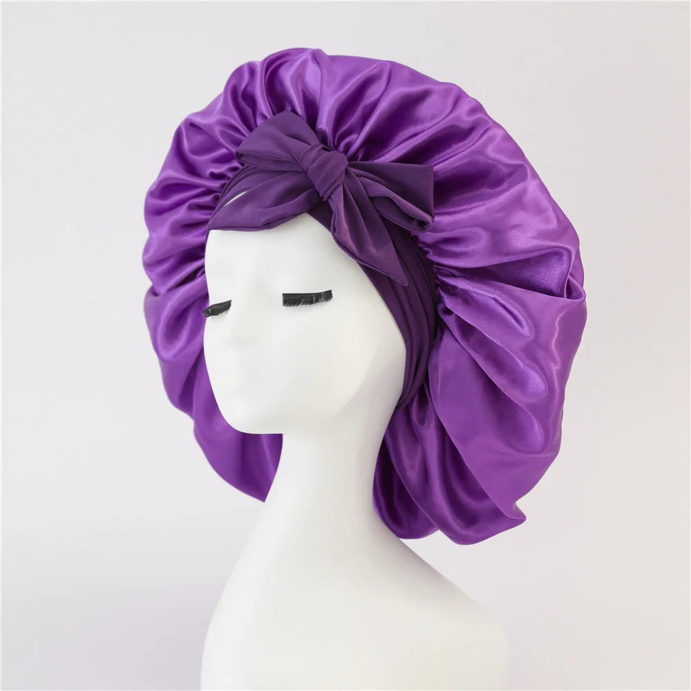 Silk Satin Bonnet – For All Hair Types