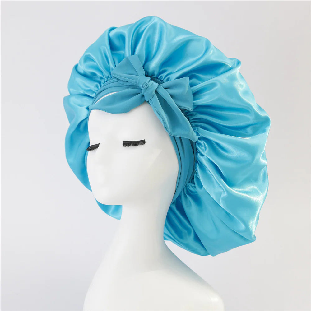 Silk Satin Bonnet – For All Hair Types