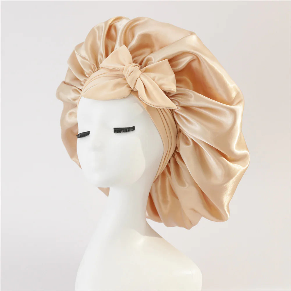 Silk Satin Bonnet – For All Hair Types